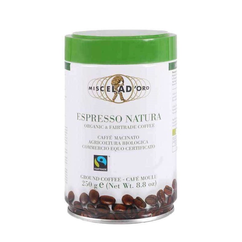 MIO5_Mletá káva v plechové dóze Espresso Natura Miscela D´Oro 250g